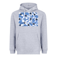 Heather Grey distressed blueberry milkshake cowhide Heavyweight Hoodie - RanaPortraitStore