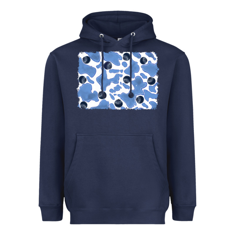 Distressed Blueberry Milkshake Cowhide Heavyweight Hoodie by RanaPortraitStore | Teevron