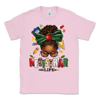 Bubblegum Pink registrar life afro messy bun Classic Tee - texasbilliewilder