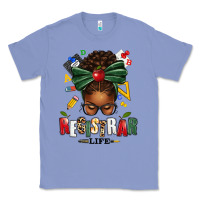 Colony Blue registrar life afro messy bun Classic Tee - texasbilliewilder