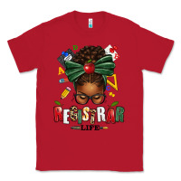 Red registrar life afro messy bun Classic Tee - texasbilliewilder