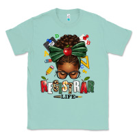 Seafoam registrar life afro messy bun Classic Tee - texasbilliewilder