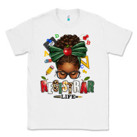 White registrar life afro messy bun Classic Tee - texasbilliewilder