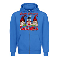 True Royal merry christmas gnomies Zipper Hoodie - Zillion Design Studio
