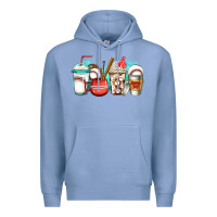 Colony Blue baseball coffee cups Premium Hoodie - Jasminsmagicworld