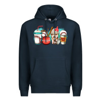 Navy baseball coffee cups Premium Hoodie - Jasminsmagicworld