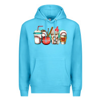 Ocean Blue baseball coffee cups Premium Hoodie - Jasminsmagicworld