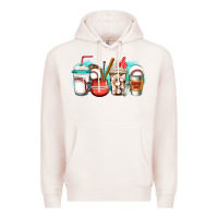 Pale Pink baseball coffee cups Premium Hoodie - Jasminsmagicworld