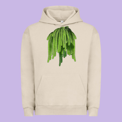 Selenicereus Cactus Urban Hoodie Designed By Lillyallendesigns