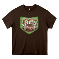 Chocolate Brown Christmas Pocket Heavy Core Tee - CowhideDigitalArt