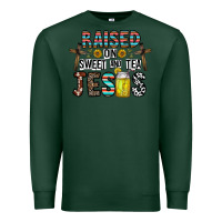 Sports Green raised on sweet and tea jesus Premium Sweatshirt - CowhideDigitalArt