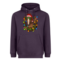 Plum christmas horseshoe with horse Heavyweight Hoodie - RanaPortraitStore