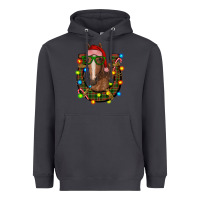 Smoke christmas horseshoe with horse Heavyweight Hoodie - RanaPortraitStore