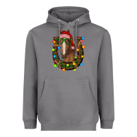 Storm christmas horseshoe with horse Heavyweight Hoodie - RanaPortraitStore