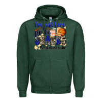 Sports Green i'm just here for the snacks #basketball sister Zipper Hoodie - Zillion Design Studio
