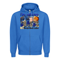 True Royal i'm just here for the snacks #basketball sister Zipper Hoodie - Zillion Design Studio