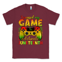 Burgundy I paused my game celebrate Juneteenth Classic Tee - texasbilliewilder