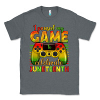 Charcoal Heather I paused my game celebrate Juneteenth Classic Tee - texasbilliewilder