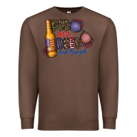 Chestnut red white beer and boozed Premium Sweatshirt - CowhideDigitalArt