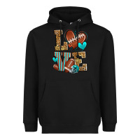 Black love american football Heavyweight Hoodie - Zillion Design Studio
