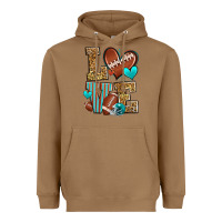 Toasted Coconut love american football Heavyweight Hoodie - Zillion Design Studio