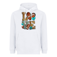 White love american football Heavyweight Hoodie - Zillion Design Studio