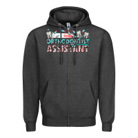 Charcoal Heather orthodontist assistant Zipper Hoodie - texasbilliewilder