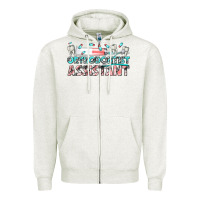 Oatmeal Heather orthodontist assistant Zipper Hoodie - texasbilliewilder