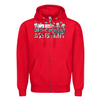 Red orthodontist assistant Zipper Hoodie - texasbilliewilder