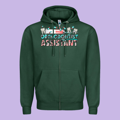 Zipper Hoodie orthodontist assistant