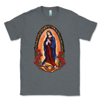 Charcoal Heather Our Lady Of Guadalupe Classic Tee - RanaPortraitStore
