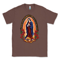 Chestnut Our Lady Of Guadalupe Classic Tee - RanaPortraitStore