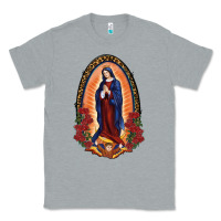 Heather Grey Our Lady Of Guadalupe Classic Tee - RanaPortraitStore