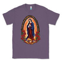 Lavender Our Lady Of Guadalupe Classic Tee - RanaPortraitStore