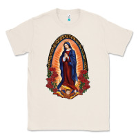 Natural Our Lady Of Guadalupe Classic Tee - RanaPortraitStore
