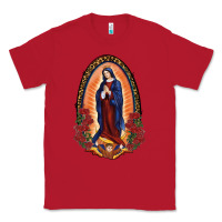 Red Our Lady Of Guadalupe Classic Tee - RanaPortraitStore