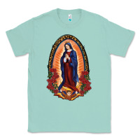 Seafoam Our Lady Of Guadalupe Classic Tee - RanaPortraitStore