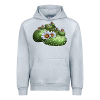Heather Grey blossfeldia cactus Urban Hoodie - LillyAllenDesigns