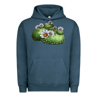 Pigment Midnight Navy blossfeldia cactus Urban Hoodie - LillyAllenDesigns
