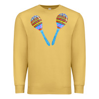 Antique Gold blue maracas Premium Sweatshirt - FaDigitalArtStudio