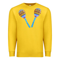 Lemon blue maracas Premium Sweatshirt - FaDigitalArtStudio