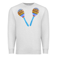 Oatmeal Heather blue maracas Premium Sweatshirt - FaDigitalArtStudio