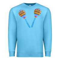 Ocean Blue blue maracas Premium Sweatshirt - FaDigitalArtStudio