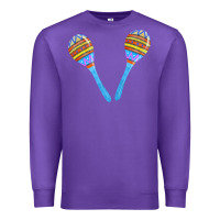 Purple blue maracas Premium Sweatshirt - FaDigitalArtStudio