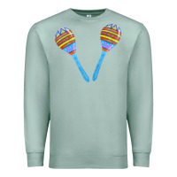 Seafoam blue maracas Premium Sweatshirt - FaDigitalArtStudio
