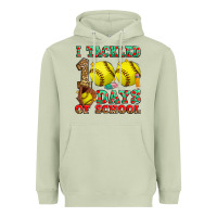 Matcha i tackled 100 days of school softball Heavyweight Hoodie - Zillion Design Studio