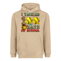 Mushroom i tackled 100 days of school softball Heavyweight Hoodie - Zillion Design Studio