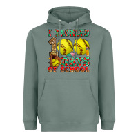 Sage i tackled 100 days of school softball Heavyweight Hoodie - Zillion Design Studio