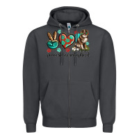 Smoke peace love australian shepherd Zipper Hoodie - texasbilliewilder