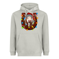 Moon Dust christmas horseshoe with hereford cow Heavyweight Hoodie - RanaPortraitStore